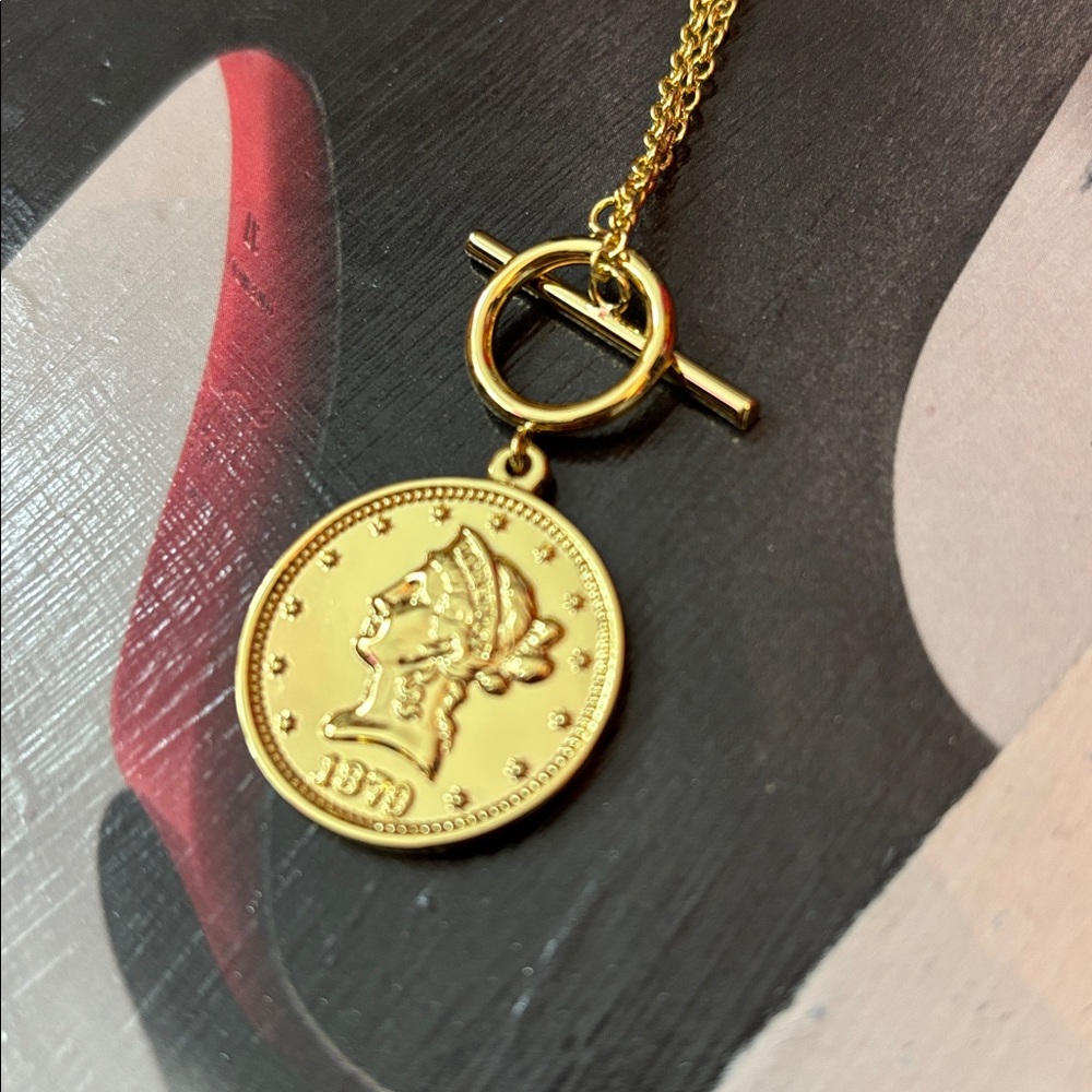 Uncommon James Gold Coin Pendant Necklace - Picture 5 of 9